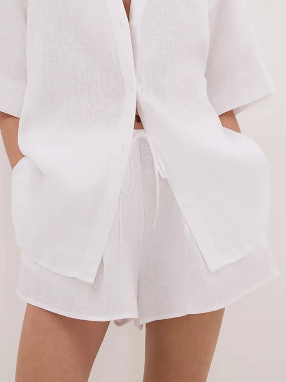 DISSH | Helena White Linen Short - Picture 6 of 6
